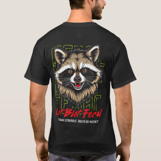 Schattig Maar Wild Wasbeer Introvert Grappig T-shirt