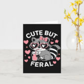 Schattig Maar Wild Wasbeer Nk Gles Peuter Meisjes Kaart (Gele Bloem)