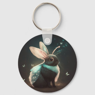 Schattig Magisch Fee Konijn Konijn Sleutelhanger