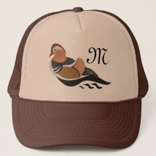 Schattig Mandarin Duck Swimming Trucker Pet