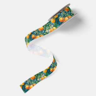 Schattig Mediterraan Oranje Citroen Aquarel Citrus Lint