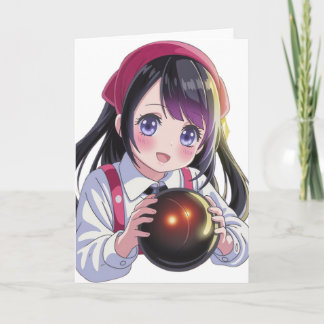 Schattig meisje kaart