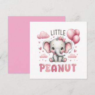 Schattig Meisje Kleine Pinda  Kaart