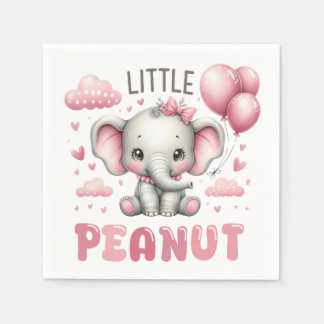 Schattig Meisje Kleine Pinda  Servet