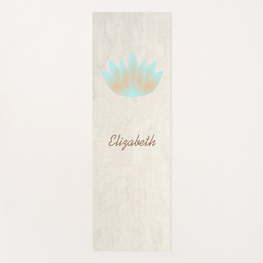 Schattig meisje Lotus Flower - Gepersonaliseerd Yogamat (Voorkant)