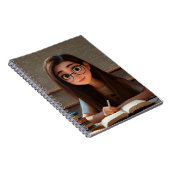 schattig meisje notitieboek (Rechterzijde)