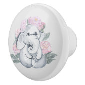 schattig meisje olifant decor keramische knop (Rechts)