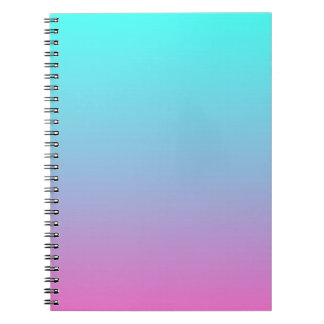 schattig meisje ombre mermaid roze turquoise aqua notitieboek