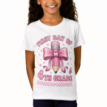 Schattig meisje uit groep 6 roze strik coquette on