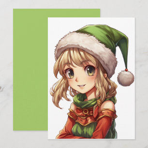 Schattig Meisjes Elf Kaart