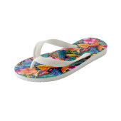 schattig meisjes vlinders bloemen patroon kinder teenslippers (Schuin)