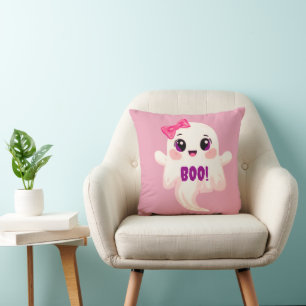 Schattig meisjesachtige Boo! Geest Kussen