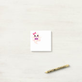 Schattig meisjesachtige Boo! Geest Post-it® Notes (Op bureau)