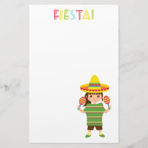 Schattig Mexicaans Feest Maracas Briefpapier