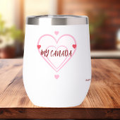 Schattig 'Mijn Canada ''Roods en Roze Personalisee
