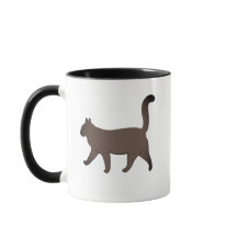 Schattig Minimalistisch Kat Grafisch | Eenvoudige