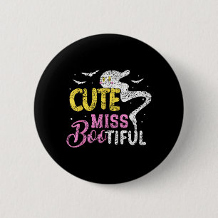 Schattig Miss Bootiful Meisjes Griezelige Kostuum  Ronde Button 5,7 Cm