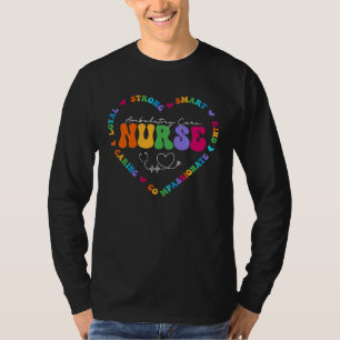 Schattig mobiele zorg verpleegster team waardering t-shirt