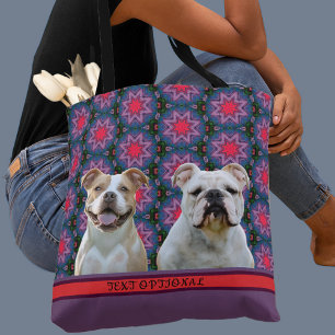 Schattig Modern Fotocadeau Hond Liefhebber Moeder Draagtas