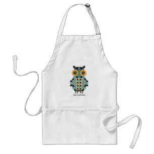 Schattig modern kantelen kantelpatroon Apron Standaard Schort