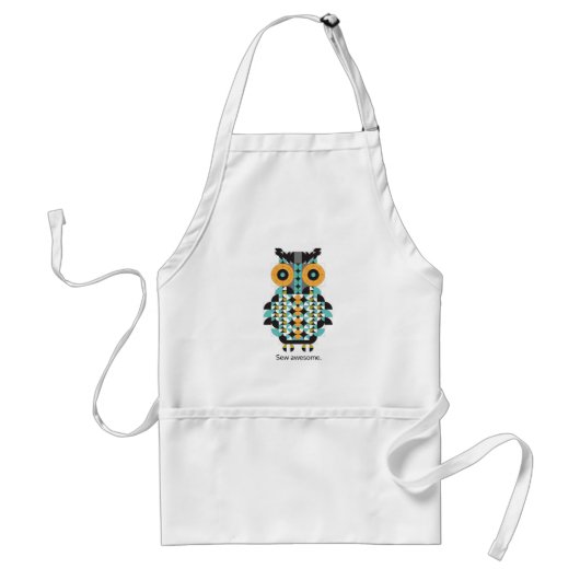 Schattig modern kantelen kantelpatroon Apron Standaard Schort (Voorkant)