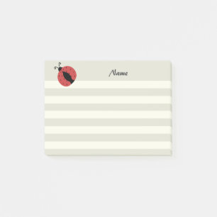 Schattig modern schattig lieveheersbeestje post-it® notes