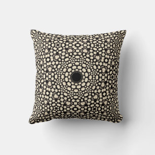 Schattig modern stijlvol zwart & wit mandala patro kussen