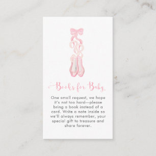 Schattig moderne roze tutu ballerina ballet meisje informatiekaartje