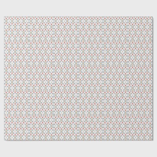 schattig monogram aangepaste Scandinavische volksk Cadeaupapier (Vlak)