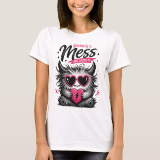 Schattig Monster Glorieus Rommel Grafisch T-shirt