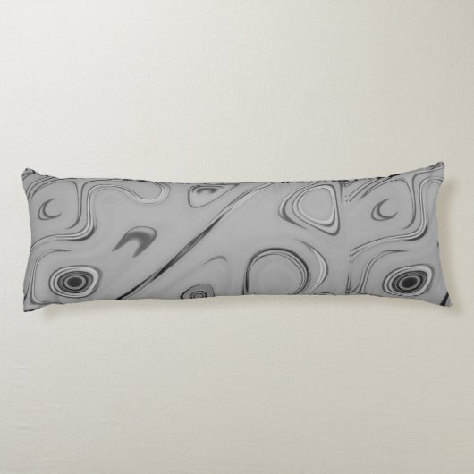 Schattig mooi en mooi Asgrijs patroon art design Lichaamskussen (Achterkant)