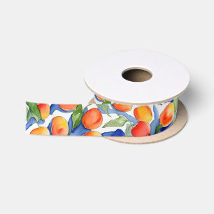 Schattig Mooie Zomerfruit Abrikoos Perzik Waterver Lint