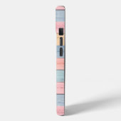 Schattig namaak pastelkleurig houten hart bijbelte Case-Mate iPhone case (Achterkant / Links)