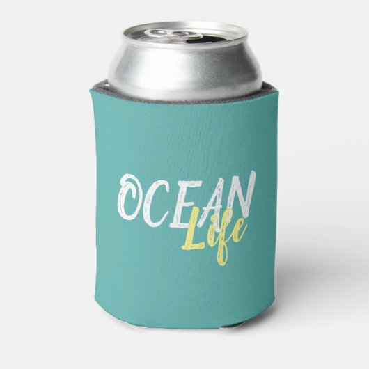 schattig nautisch OCEAN LIFE | Blikjeskoeler (Blikje Achterkant)