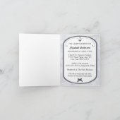 Schattig nautische anker Bow and Stripes Baby show (Binnen)