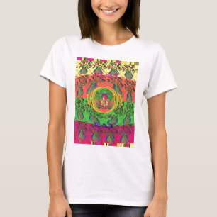 Schattig Nette & Lieflijke Bloemmotief Kunstprint T-shirt