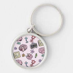 Schattig Neuroscience Patroon Sleutelhanger