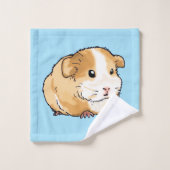 schattig nieuw proefkonijn bad handdoek (Wasdoekje)