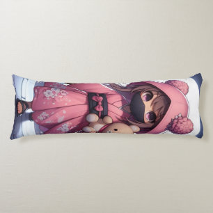 Schattig ninja krijgsmeisje & teddy lichaamskussen