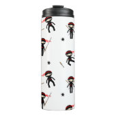Schattig Ninja Pattern Thermosbeker (Voorkant)