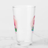schattig noem roze flamingo glas (Links)
