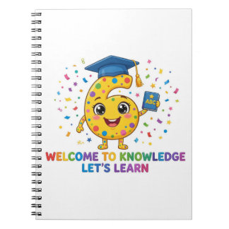 Schattig nummer 6-spiraalnotitieboek voor meisjes notitieboek