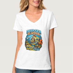Schattig oceaana-avontuur humor, grappige luiaard t-shirt