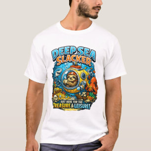Schattig oceaana-avontuur humor, grappige luiaard t-shirt