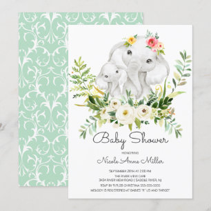 Schattig Oerwoud Dieren Baby shower Kaart