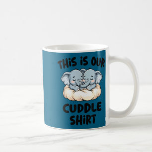 Schattig Olifant Koppel Dit Is Onze Knuffel Koffiemok
