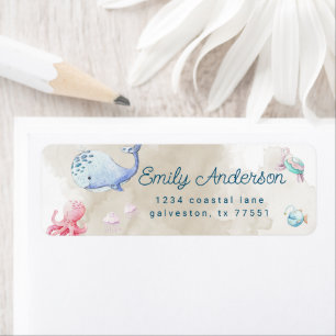 schattig onder het etiket van het de terugkeeradre