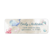 schattig onder het etiket van het de terugkeeradre (Voorkant)