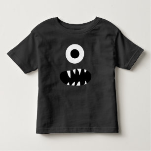 Schattig One Eyed Monster Face Funny Kinder Red Kinder Shirts