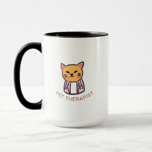 Schattig Ontwerp van een Kat Huisdier Therapeut Ca Mok